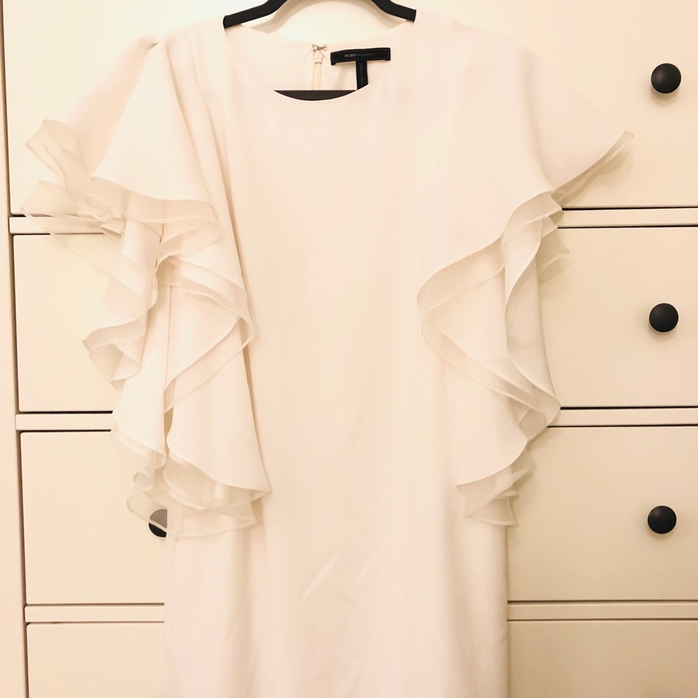 BCBG MaxAzria WHITE DRESS SIZE:04